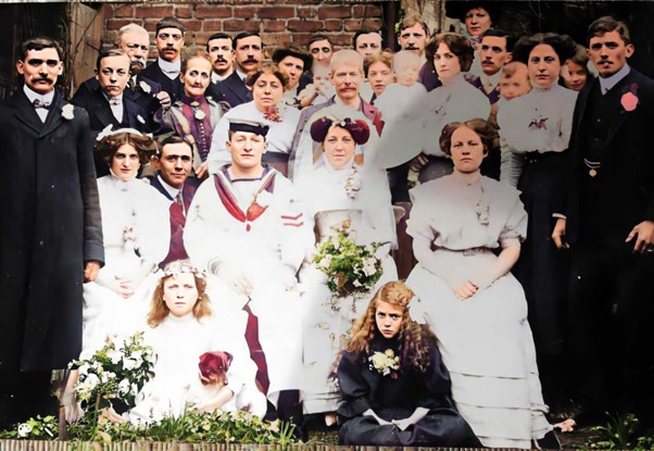 1910 Wedding of George Dunn and Margaret E Doman