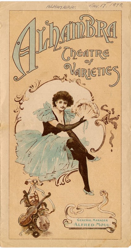 Alhambra Theatre Varieties Poster 1898