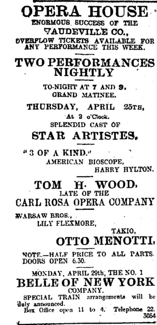 Cork Opera House 1907
